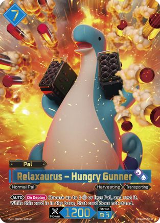 Relaxaurus - Hungry Gunner (SP) (EBP01-026SP) - BP01 Dawn of Palpagos Foil