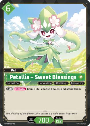 Petallia - Sweet Blessings (EBP01-051) - BP01 Dawn of Palpagos Foil