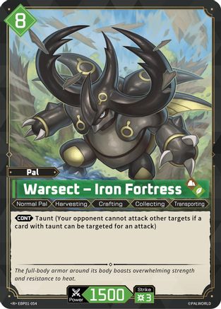 Warsect - Iron Fortress (EBP01-054) - BP01 Dawn of Palpagos Foil