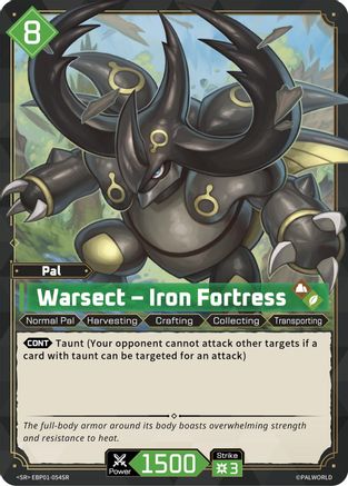 Warsect - Iron Fortress (SR) (EBP01-054SR) - BP01 Dawn of Palpagos Foil