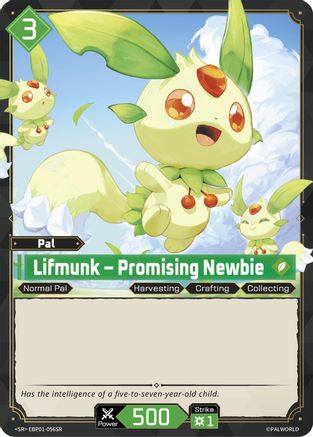Lifmunk - Promising Newbie (SR) (EBP01-056SR) - BP01 Dawn of Palpagos Foil
