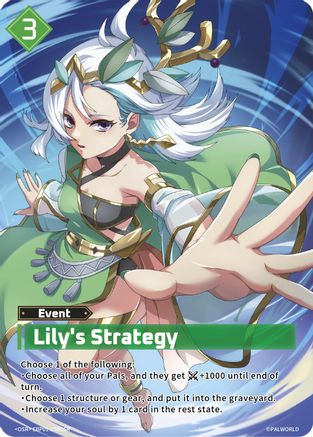 Lily's Strategy (OSR) (EBP01-070OSR) - BP01 Dawn of Palpagos Foil