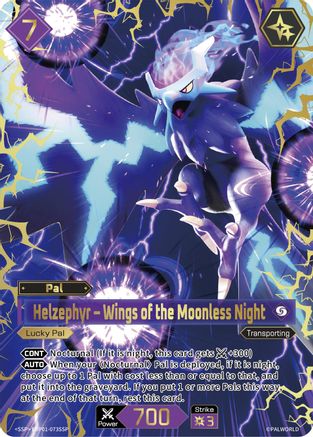 Helzephyr - Wings of the Moonless Night (SSP) (EBP01-073SSP) - BP01 Dawn of Palpagos Foil