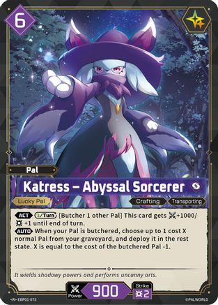 Katress - Abyssal Sorcerer (EBP01-075) - BP01 Dawn of Palpagos Foil