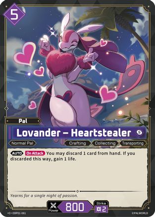 Lovander - Heartstealer (EBP01-081) - BP01 Dawn of Palpagos