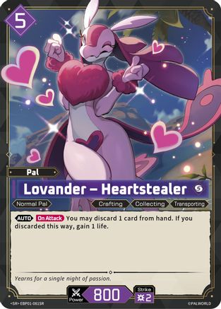 Lovander - Heartstealer (SR) (EBP01-081SR) - BP01 Dawn of Palpagos Foil