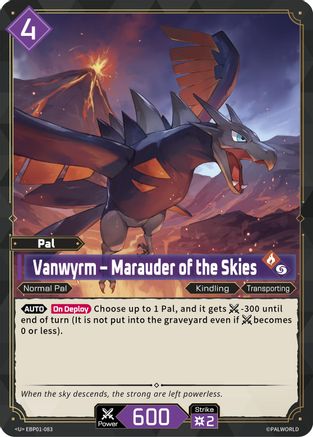 Vanwyrm - Marauder of the Skies (EBP01-083) - BP01 Dawn of Palpagos