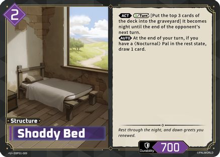 Shoddy Bed (EBP01-089) - BP01 Dawn of Palpagos