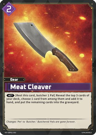 Meat Cleaver (EBP01-093) - BP01 Dawn of Palpagos Foil