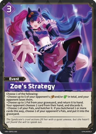 Zoe's Strategy (EBP01-095) - BP01 Dawn of Palpagos Foil