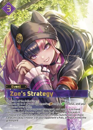 Zoe's Strategy (SP) (EBP01-095SP) - BP01 Dawn of Palpagos Foil