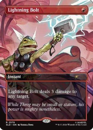 Lightning Bolt (2579) (SLD-2579) - Secret Lair Drop Series Foil