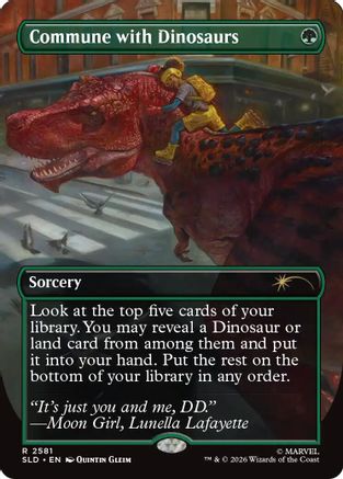 Commune with Dinosaurs (SLD-2581) - Secret Lair Drop Series Foil