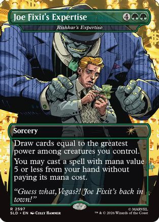 Joe Fixit's Expertise - Rishkar's Expertise (SLD-2597) - Secret Lair Drop Series Foil