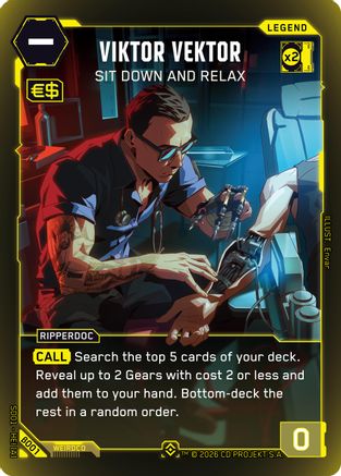 Viktor Vektor - Sit Down and Relax (B001) - The Heist  Beta Starter Deck Foil