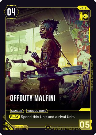 Offduty Malfini (B004) - The Heist  Beta Starter Deck