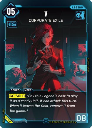 V - Corporate Exile (B012) - The Heist  Beta Starter Deck Foil