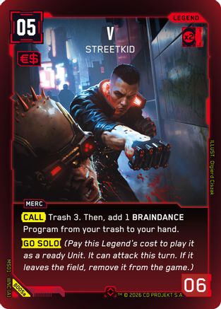 V - Streetkid (a) (B005a) - Welcome to Night City  Beta Foil