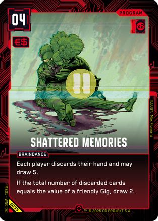 Shattered Memories (B035) - Welcome to Night City  Beta Foil