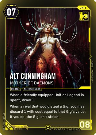 Alt Cunningham - Mother of Daemons (Rare) (B042) - Welcome to Night City  Beta Foil