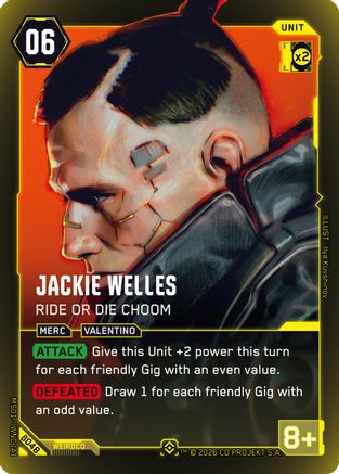 Jackie Welles - Ride or Die Choom (B048) - Welcome to Night City  Beta Foil