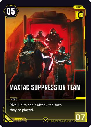 MaxTac Suppression Team (B050) - Welcome to Night City  Beta