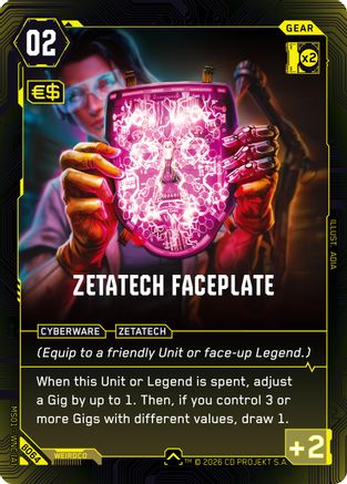 Zetatech Faceplate (B064) - Welcome to Night City  Beta
