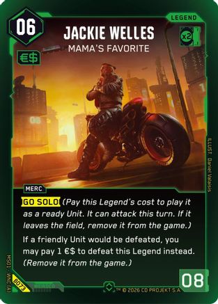 Jackie Welles - Mama's Favorite (Rare) (B073) - Welcome to Night City  Beta Foil