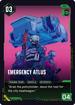 Emergency Atlus (B077) - Welcome to Night City  Beta