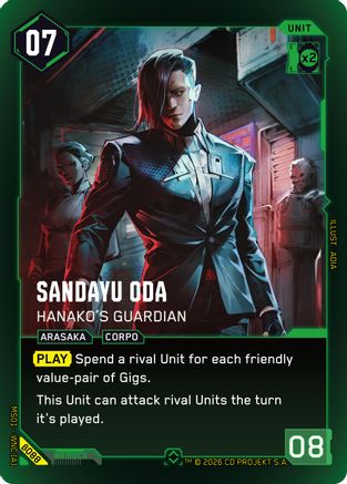 Sandayu Oda - Hanako's Guardian (Rare) (B088) - Welcome to Night City  Beta Foil