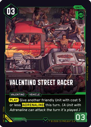 Valentino Street Racer (B091) - Welcome to Night City  Beta