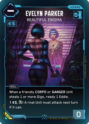 Evelyn Parker - Beautiful Enigma (Rare) (B107) - Welcome to Night City  Beta Foil