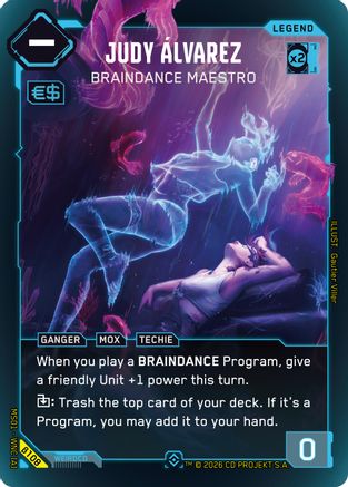 Judy Alvarez - Braindance Maestro (Epic) (B108) - Welcome to Night City  Beta Foil