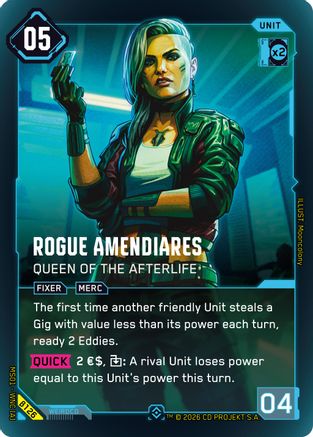 Rogue Amendiares - Queen of the Afterlife (Epic) (B126) - Welcome to Night City  Beta Foil