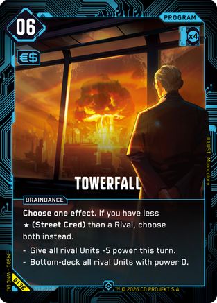 Towerfall (Epic) (B138) - Welcome to Night City  Beta Foil