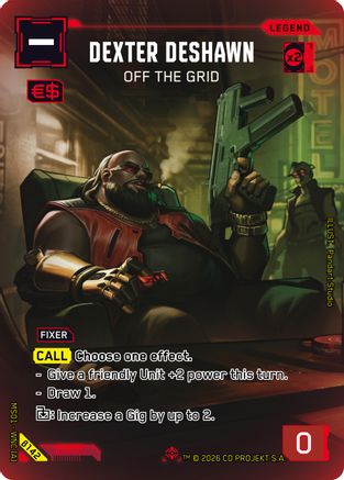 Dexter DeShawn - Off the Grid (ILegend) (B142) - Welcome to Night City  Beta Foil