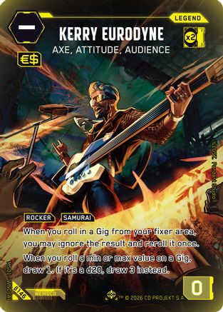 Kerry Eurodyne - Axe, Attitude, Audience (ILegend) (B146) - Welcome to Night City  Beta Foil