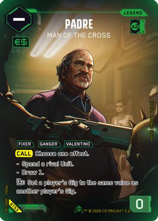 Padre - Man of the Cross (ILegend) (B153) - Welcome to Night City  Beta Foil