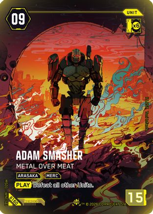 Adam Smasher - Metal Over Meat (IO) (B160) - Welcome to Night City  Beta Foil