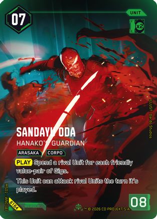Sandayu Oda - Hanako's Guardian (IO) (B164) - Welcome to Night City  Beta Foil