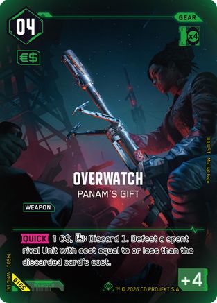 Overwatch - Panam's Gift (IO) (B165) - Welcome to Night City  Beta Foil
