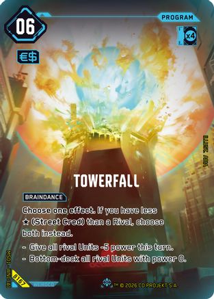 Towerfall (IO) (B167) - Welcome to Night City  Beta Foil
