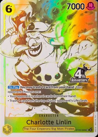 Charlotte Linlin (4th Anniversary Treasure Campaign Pack) (ST20-005) - One Piece Promotion Cards Foil