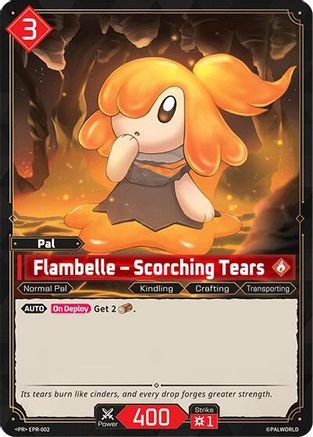 Flambelle - Scorching Tears (EPR-002) - Palworld Promo Cards Foil
