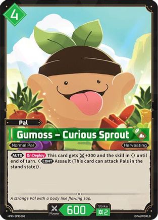 Gumoss - Curious Sprout (EPR-006) - Palworld Promo Cards Foil
