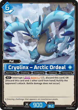 Cryolinx - Arctic Ordeal (EPR-005) - Palworld Promo Cards Foil
