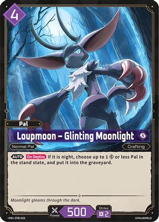 Loupmoon - Glinting Moonlight (EPR-009) - Palworld Promo Cards Foil