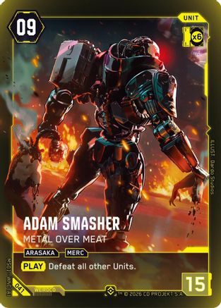 Adam Smasher - Metal Over Meat (Epic) (041) - Welcome to Night City  Retail Foil