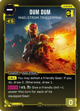 Dum Dum - Maelstrom Triggerman (Rare) (036) - Welcome to Night City  Retail Foil