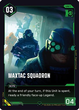 MaxTac Squadron (082) - Welcome to Night City  Retail